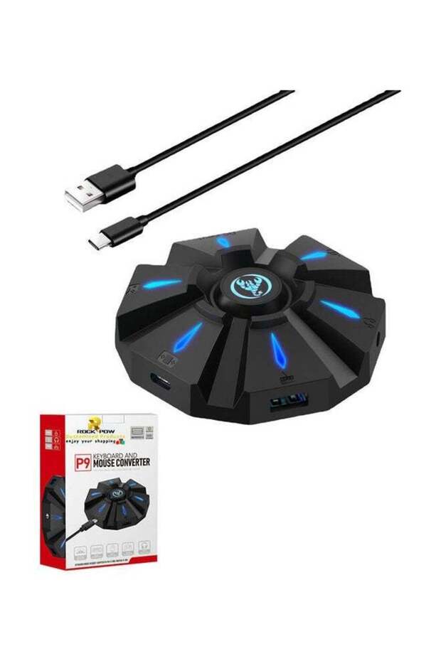 Keyboard Mouse Converter with LED Light for PS4/PS3/Xbox One/Xbox 360/Switch Console