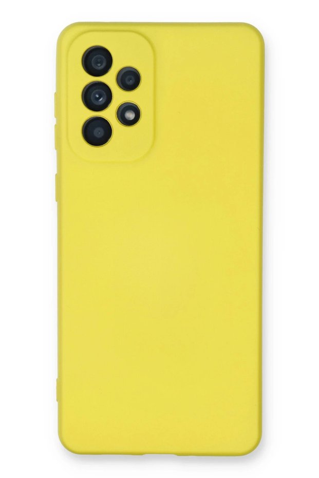 Ilkeshop New Galaxy A33 5g Case Nano Inside Velvet Silicone (173403) - Yellow