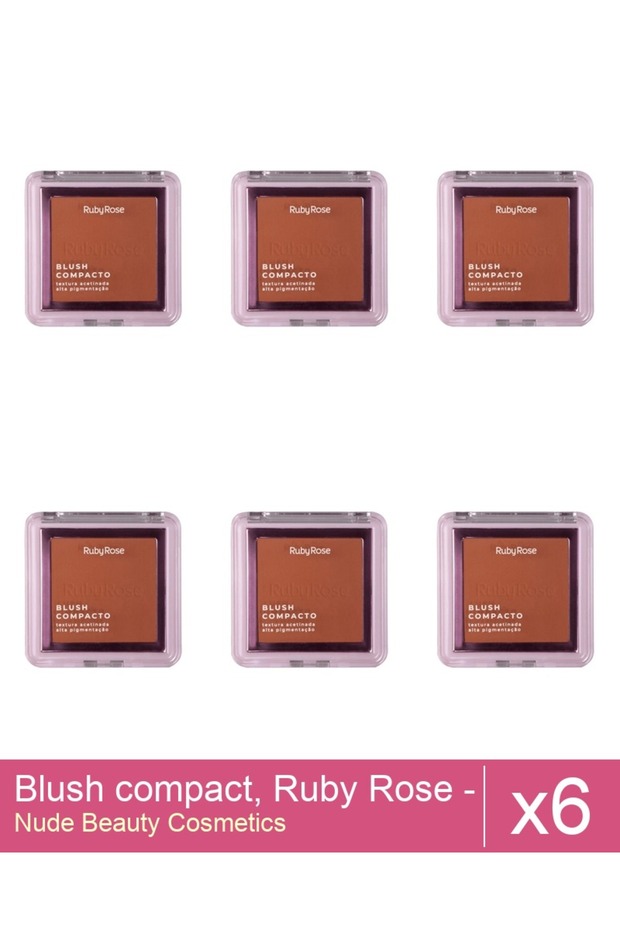 Set 6x Blush compact, Ruby Rose - BL 30, 7.3 g