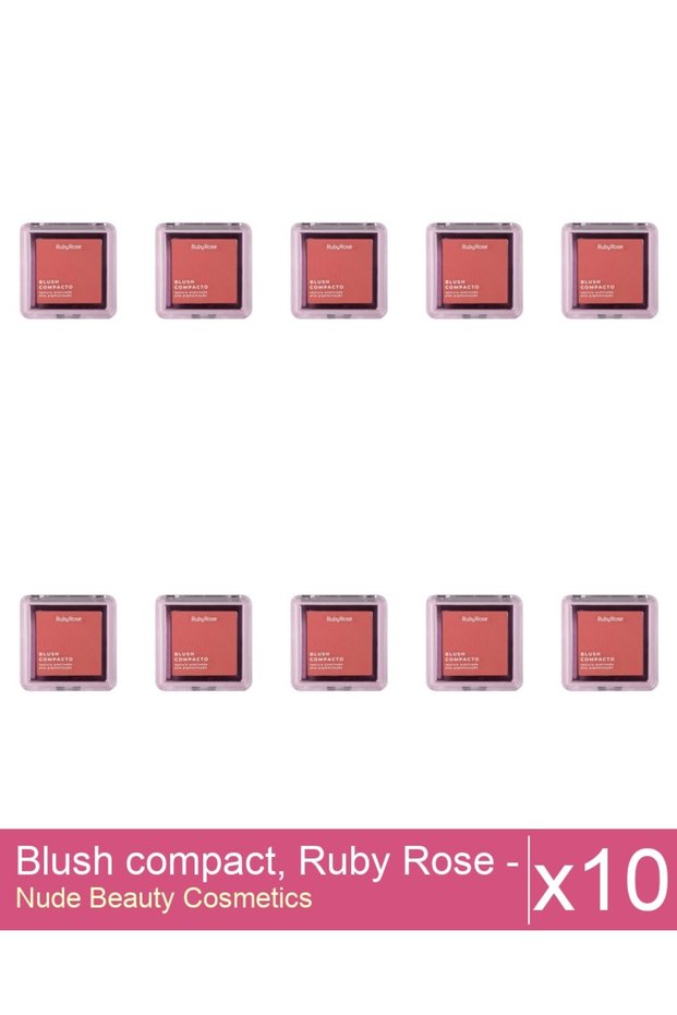 Set 10x Blush compact, Ruby Rose - BL 40, 7.3 g