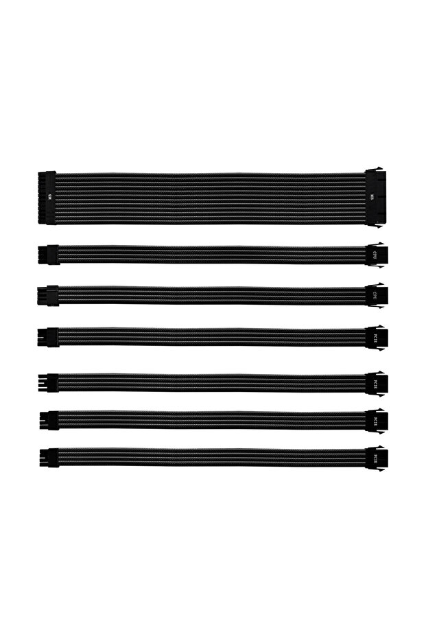 طقم كابل تمديد PVC PSU بطول 30 سم - أسود