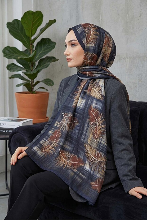 Desenli Soft Şal - 104
