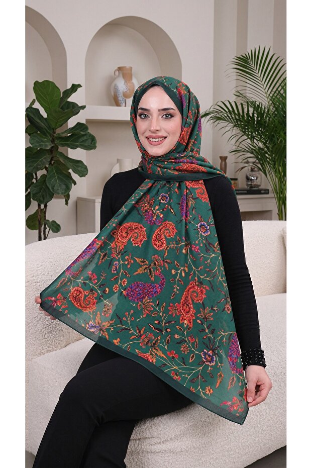 Patterned Soft Shawl - 092 - 2