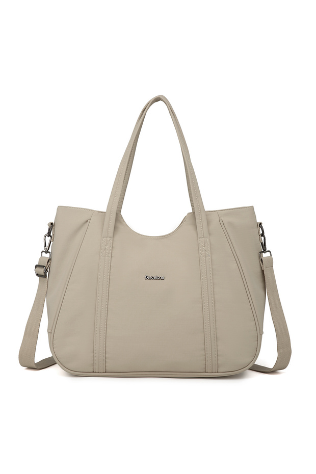 Mink Large Size Shopper Design Lightweight Fabric Women's Shoulder Bag