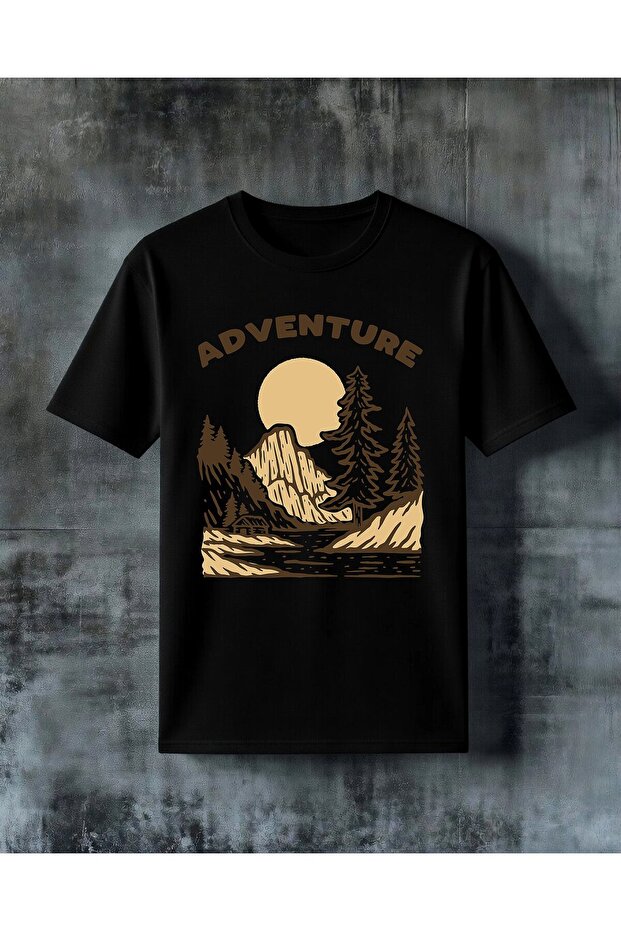 Adventure Forest Day Printed Oversize T-Shirt