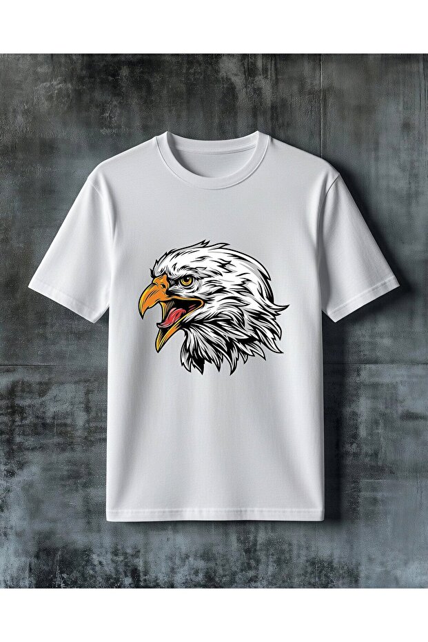 Eagle Agir Baski Printed Oversize T-Shirt