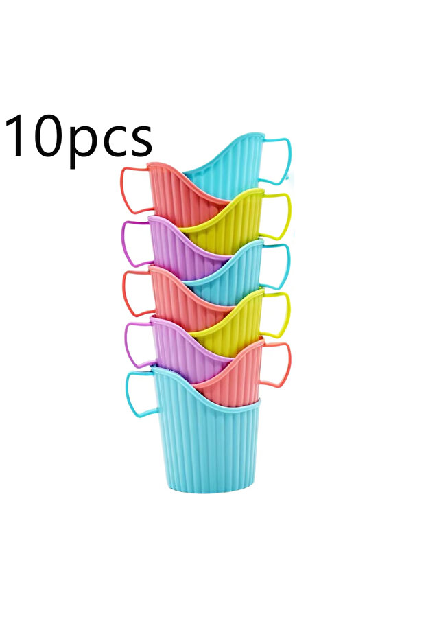 10pcs 10/20pcs Disposable Paper Cup Holder Set Reusable Holder Anti-Scalding Cups Color Random Multi