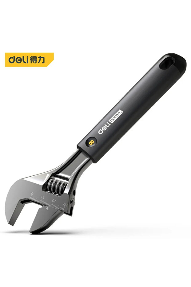 Deli HT1508 Deli Adjustable Spanner Multicolor 1 PCS 8'' Househol Multifunctional Rubberized Non-sli