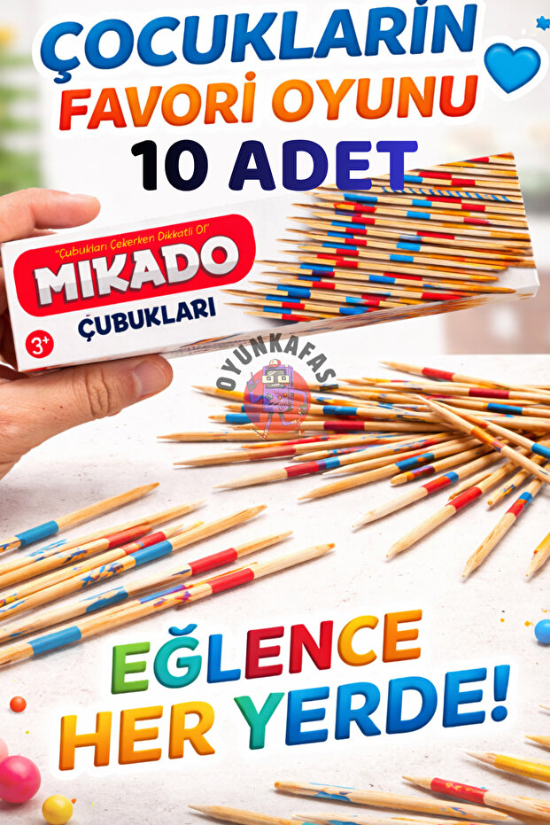 Wooden Stick Collecting Game 10 Pieces | Attention and Intelligence Development Family Game