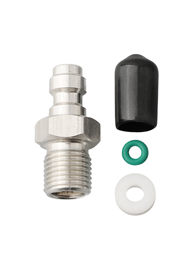 M10x1 8MM One-Way Valve Filled Pacifier Stainless Steel Quick Connector Male For Air Conditoner Repa