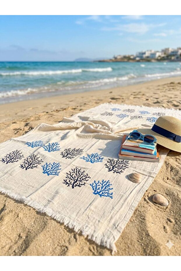 Muslin Peshtemal Printed 100% Cotton Beach Towel