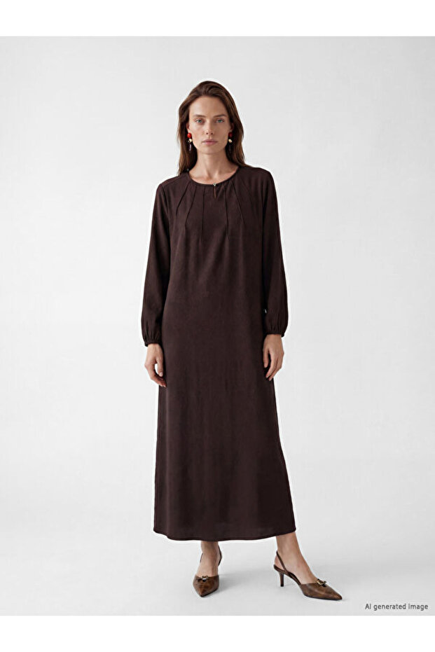 Crew Neck A-Line Dress