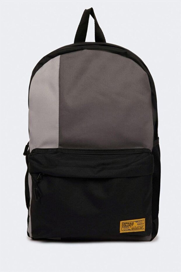 Unisex Basic Plain School Backpack (Ns) - 1