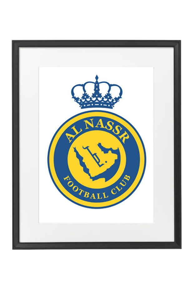 Al-Nassr FC , Soccer Gift , Poster with Frame 30x40cm