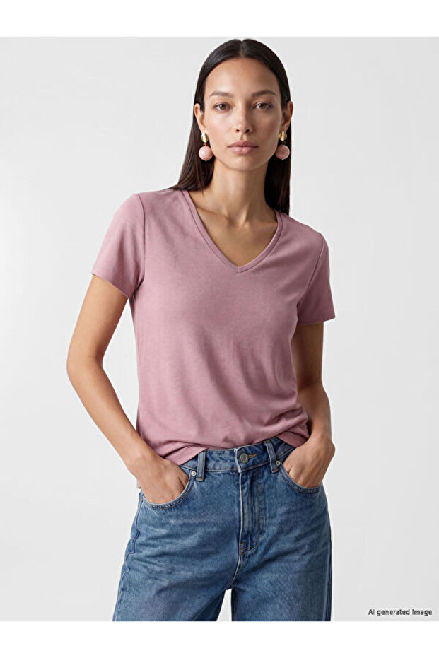 V-Neck Soft Touch Women's T-Shirt