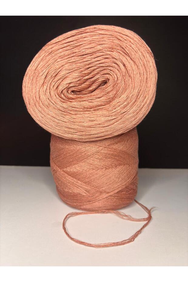 Dried Rose Italian Mercerized Viscose (5 Layers of Yarn) (Summer, Seasonal) Knitting Yarn 200Gr