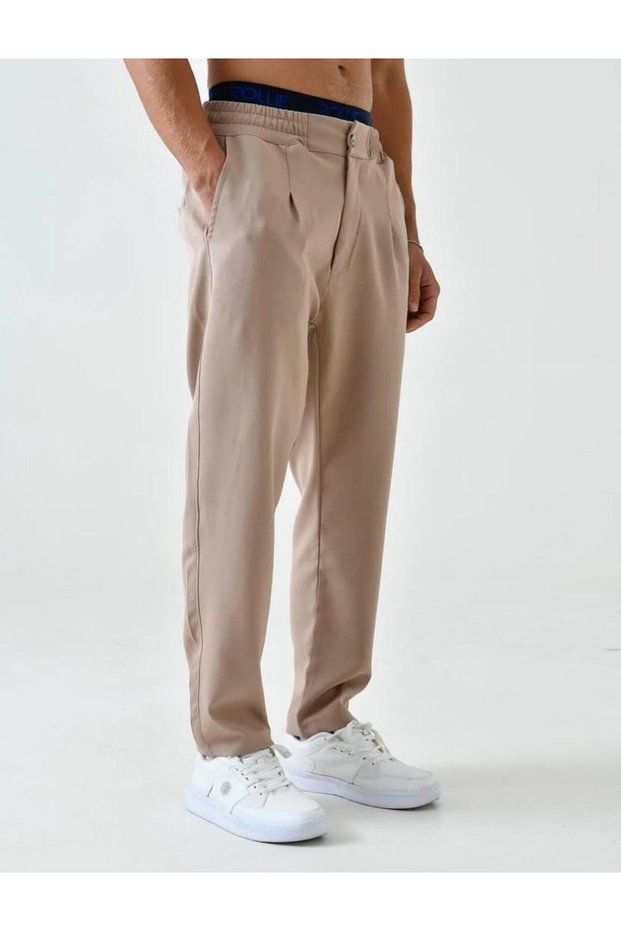 Men's Double Leg Carrot Cut Oversized Trousers