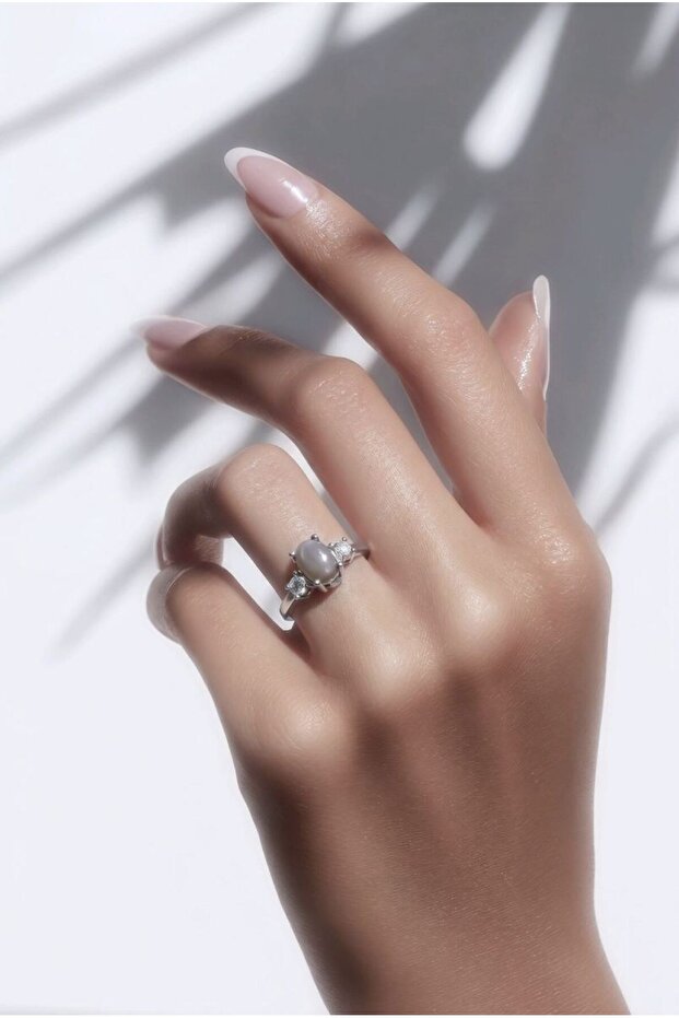 Figured Special Design Stone Adjustable Ring