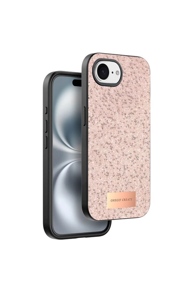 Onegif Apple iPhone 16E Bright Glitter Cover - Pink