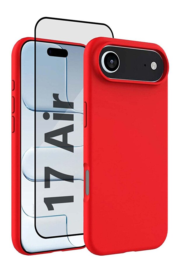2Packs Liquid Silicone Protective Phone Case for iPhone 17 Air, Soft Anti-Scratch Microfiber Lining
