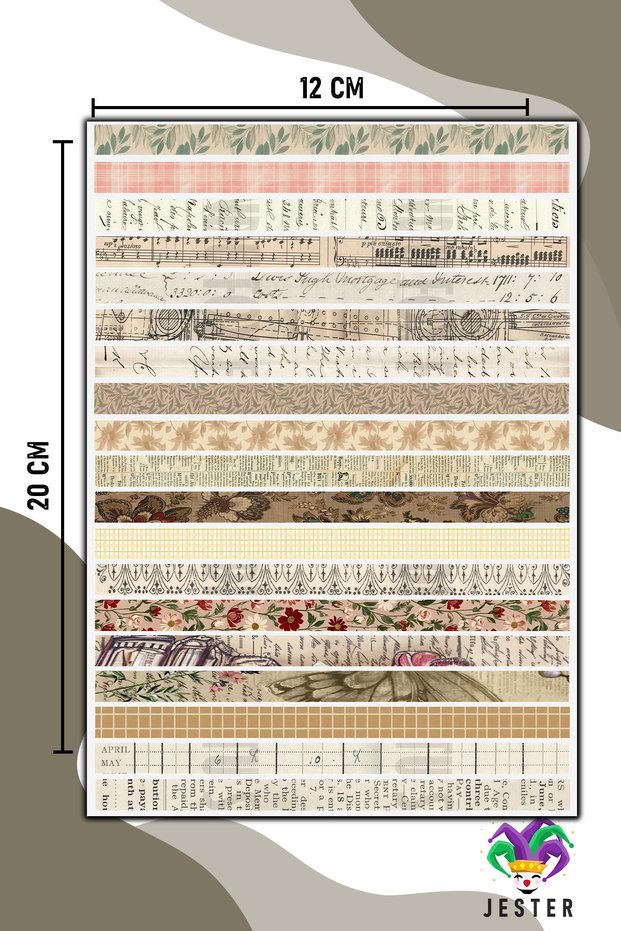 Vintage Strip Sticker, Decal, Diary, Agenda, Planner, Bullet, Journal, Scrapbook