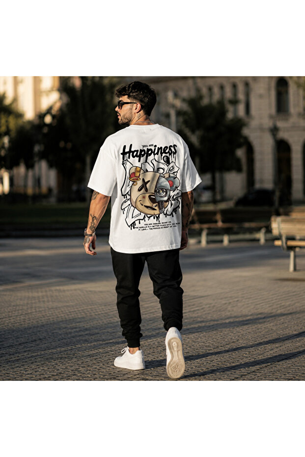 A Quality Men's Premium Happiness Oversize T-Shirt