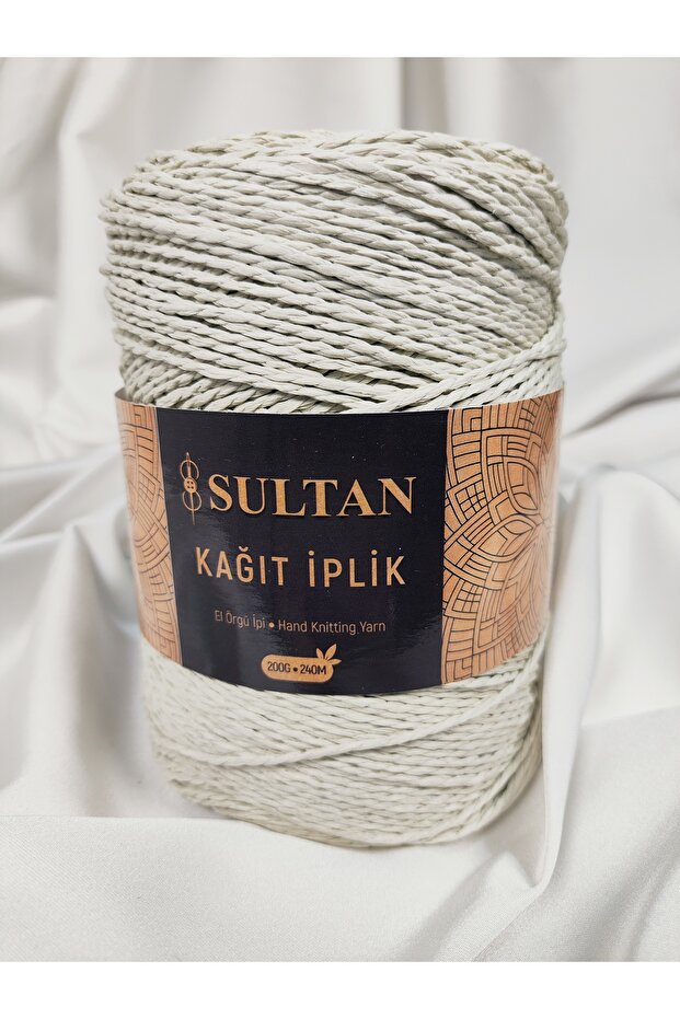 Paper Thread Hand Knitting Yarn 200Gr.-240Mt. (1 Piece) - Color: 63