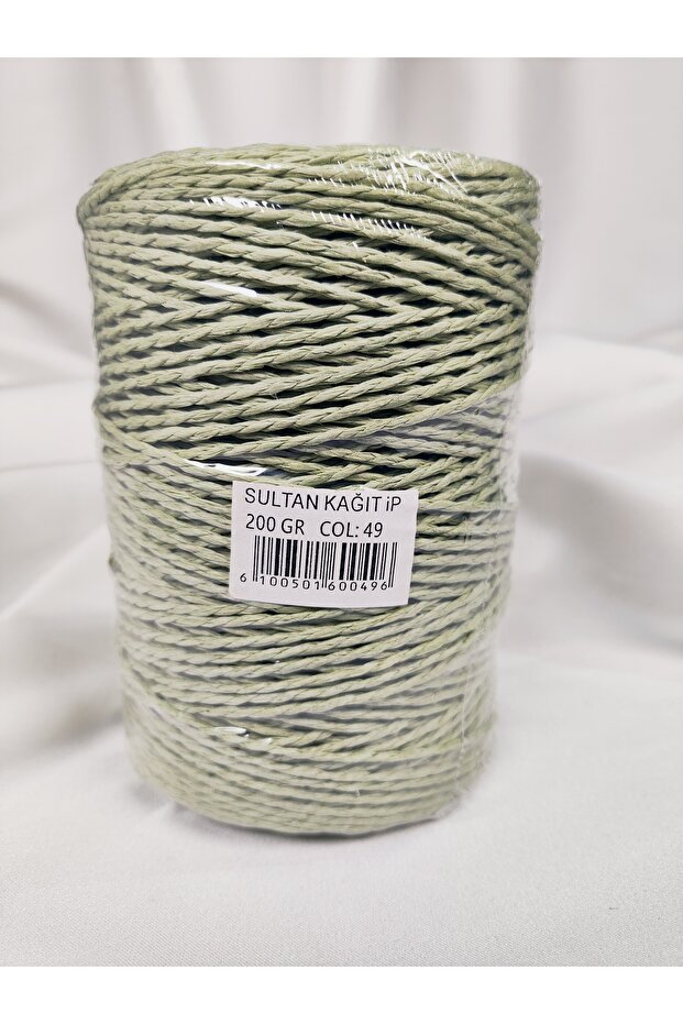 Paper Thread Hand Knitting Yarn 200Gr.-240Mt. (1 Piece) - Color: 49
