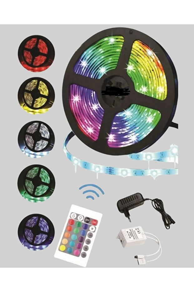 5 Meter Remote Controlled Led Strip with Practical Installation