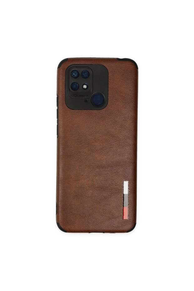 Xiaomi Redmi 10C Case Loop Leather Silicone - Brown