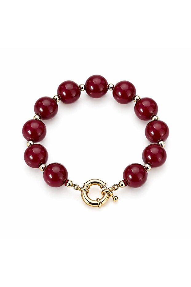 Burgundy Pearl Bracelet