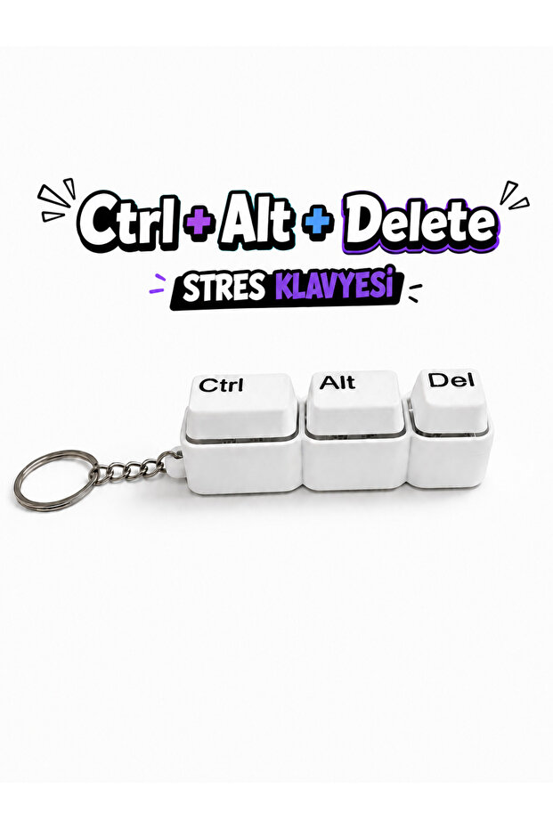 Keyboard - Stress Relief -Blue Switch- Keyboard Keychain with Click Sound