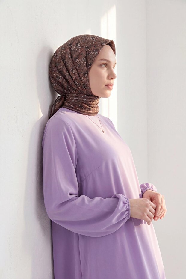 Soft Scarf Garden Mocha Mousse 90X90