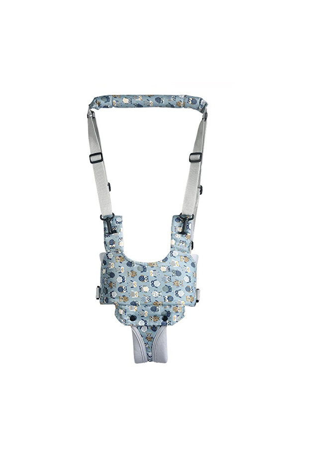 Baby Walker Harness, Adjustable Toddler Walking Assist Belt, Polyester Child Walking Trainer Tool For Learning To Walk - Printed Design