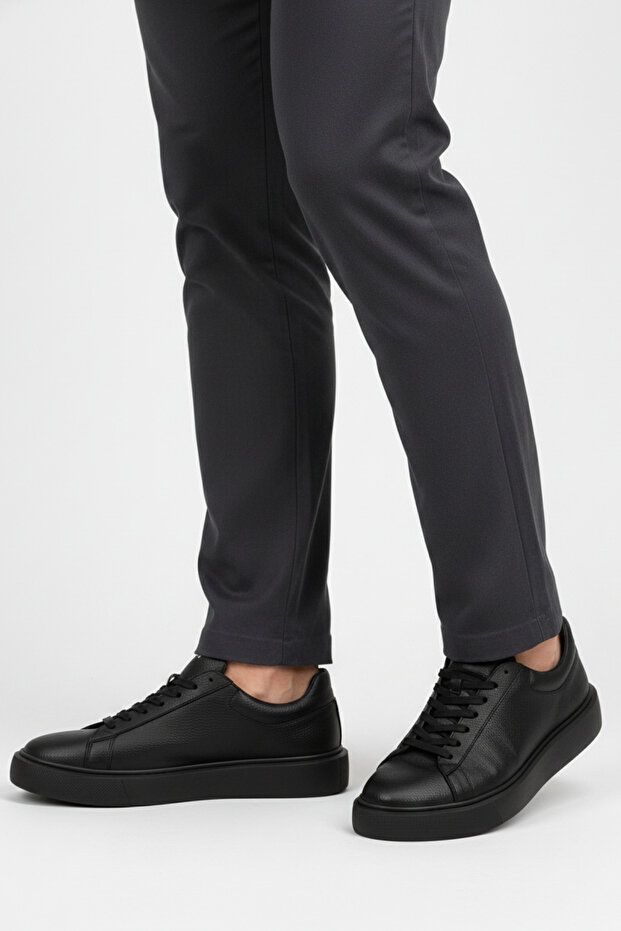 Rn-7184 Black Men's Comfort Casual Sneaker Shoes