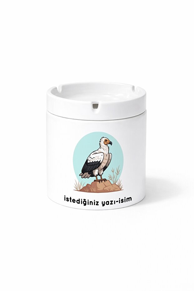 Animal Egyptian Vulture Double-Sided Printed Ashtray Ashtray Gift