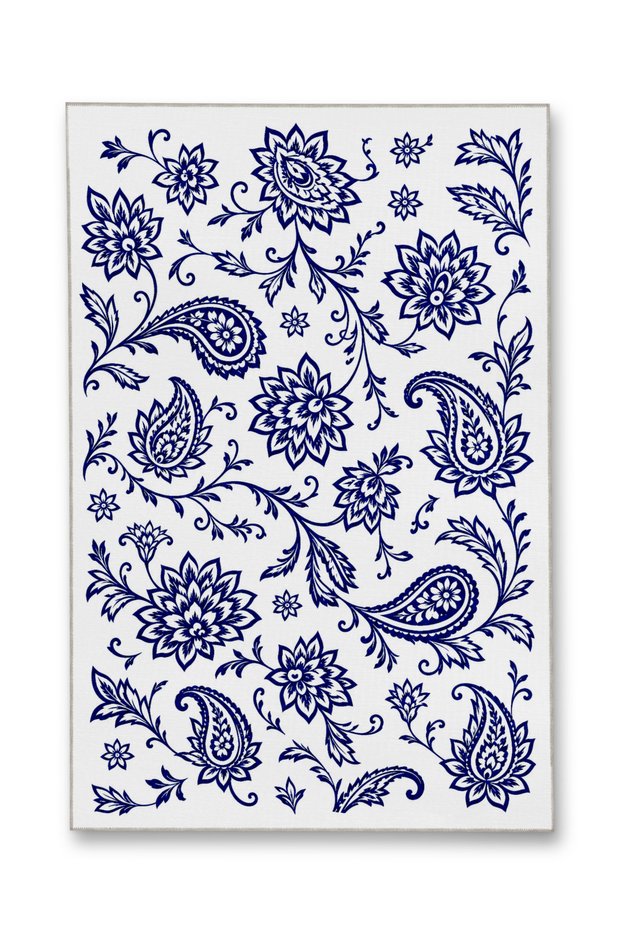 Sdt Fish Theme Patterned Modern Woven Base Decorative Carpet Mosso3488