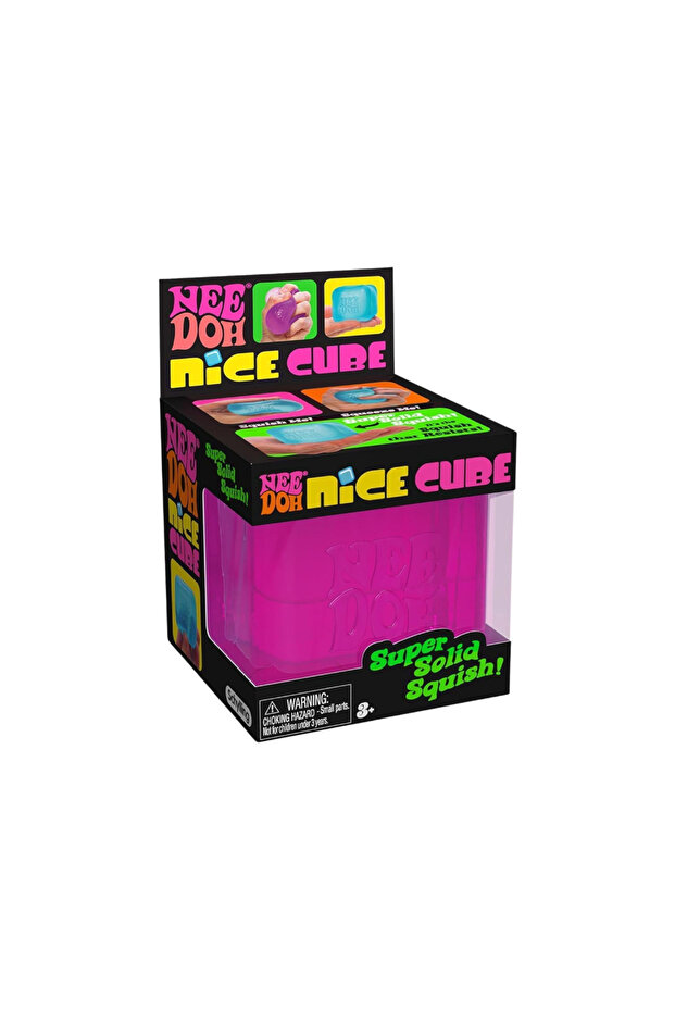 NeeDoh Nice Cube Super Solid Squish - Pink