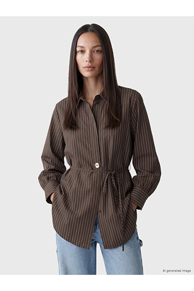 Nevavm Striped Women's Shirt Tunic with a Difference