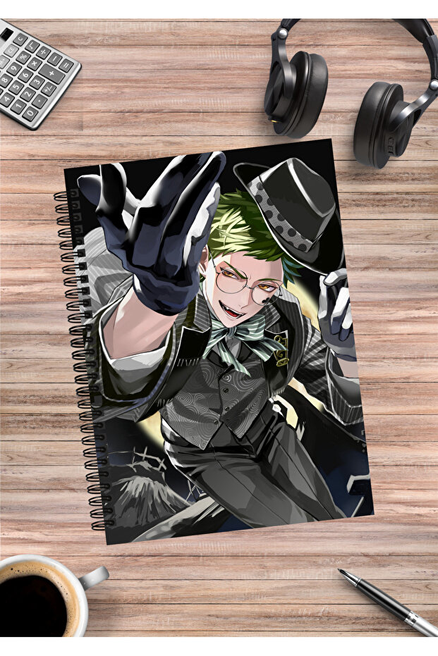 Twisted Wonderland Anime Spiral Notebook A5 (50 Sheets)