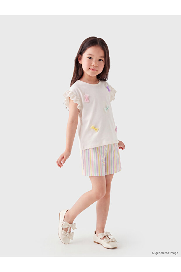 Esvab • Modern & Distinctive Zero Roba Collar Embroidered Girls' Suit