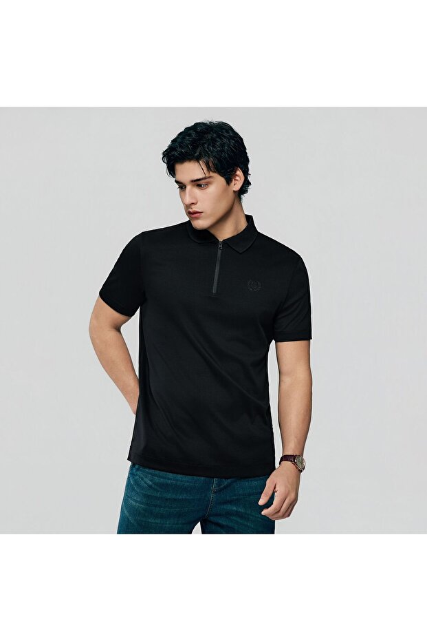 Men Regular Interlock Liquid Touch Polo