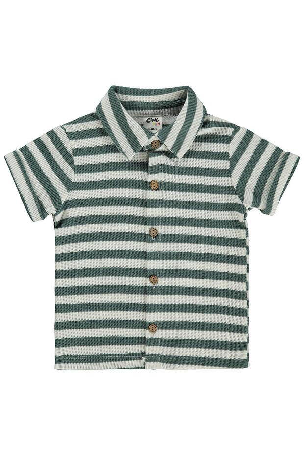 Striped 6-18 Months Shirt - Green