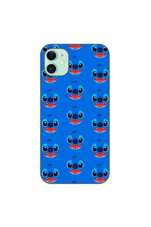Case compatible with Apple iPhone 11 Silicone Gel Tpu Pattern Stitch Face Pattern