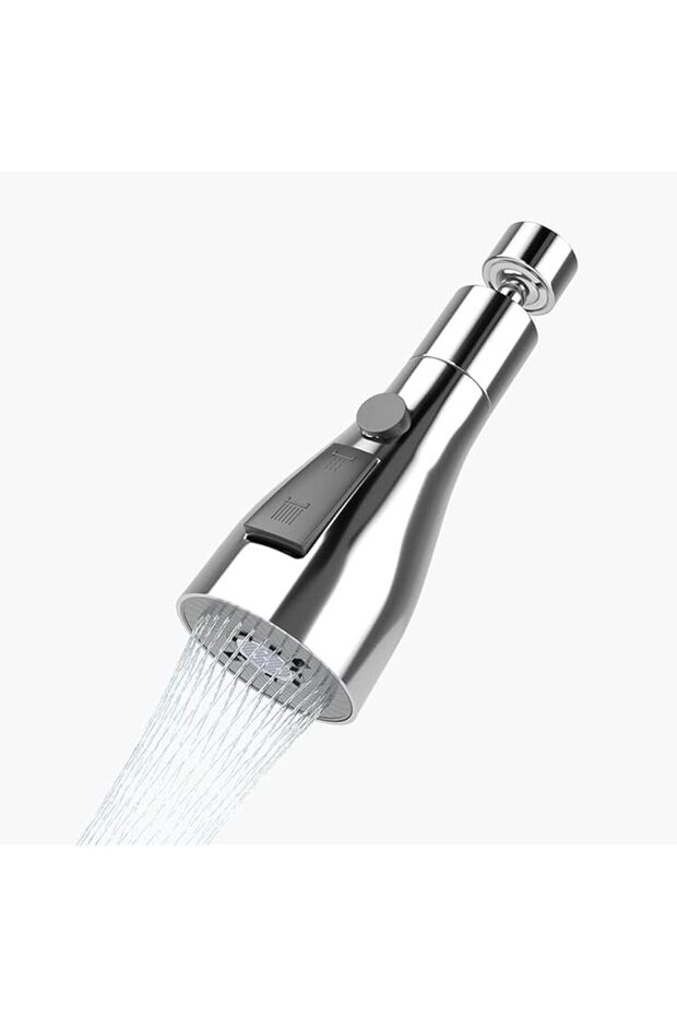 Faucet Spray Head with 360° Swivel Spout & 3 Spray Modes - G1/2 Thread Leak-Proof Tap Adapter