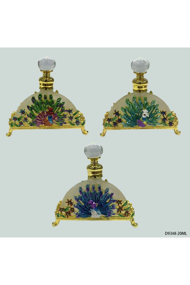 3pcs Crystal Perfume Essential Oil Bottle 20ml D9348
