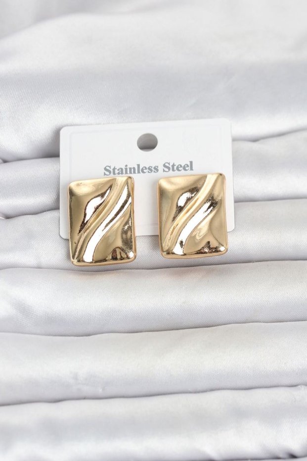 316L Steel Gold Color Plate Model Women's Earrings
