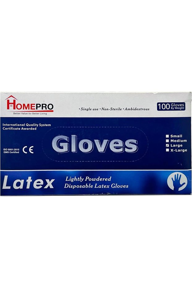 gloves 100pcs Slightly Powdered Food Grade & Medical Grade gloves disposable for Superior Grip & Comfort Ultra Strong glove cleaning Purpose Ideal for HealthCare, Home, Cleaning (Medium)