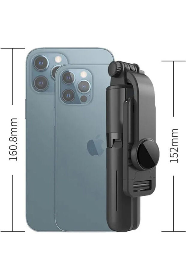 Σέλφι στικ με Bluetooth, μαύρο - 3