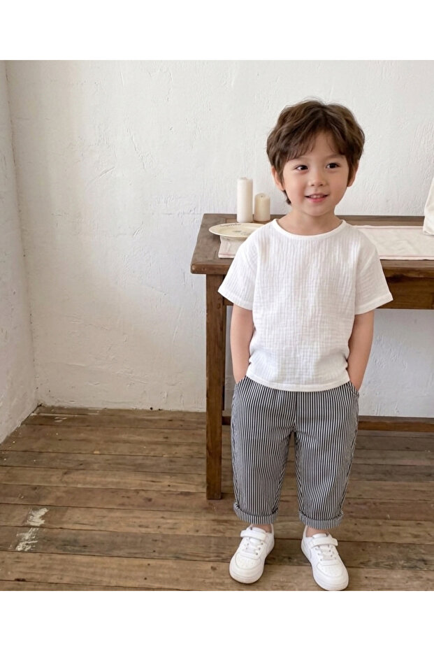 Boy's Pants and Blouse Set